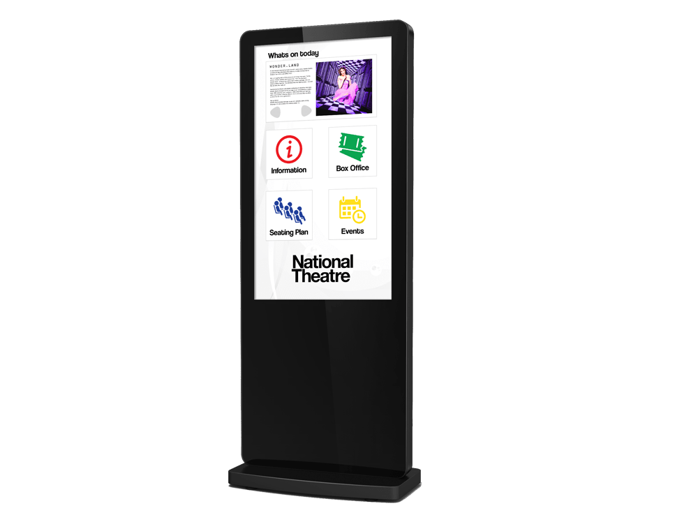 Infrared Freestanding Multi Touch Screen Posters with Dual OS